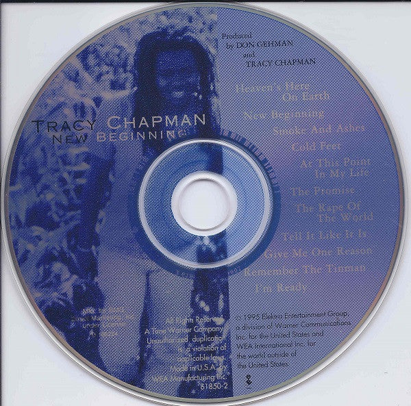 Tracy Chapman - New Beginning (CD, Album, Club) (Very Good Plus (VG+)) - Image 5