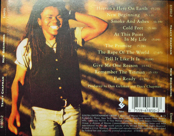 Tracy Chapman - New Beginning (CD, Album) (Near Mint (NM or M-)) - Image 2
