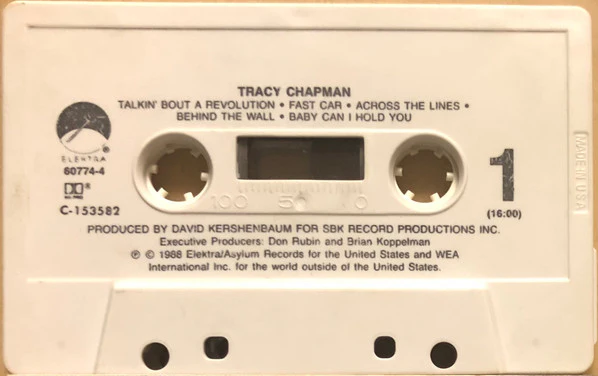 Tracy Chapman - Tracy Chapman (Cass, Album, Club, BMG) (Very Good Plus (VG+)) - Image 4