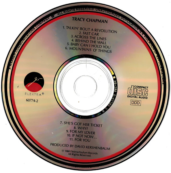 Tracy Chapman - Tracy Chapman (CD, Album) (Very Good Plus (VG+)) - Image 3
