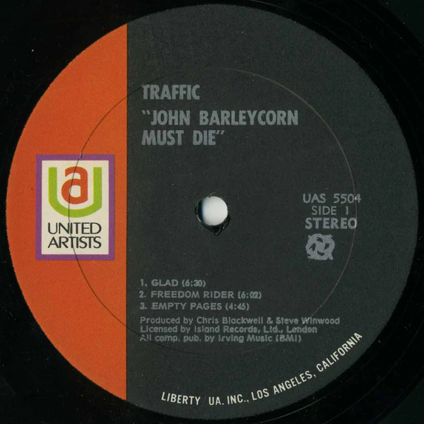 Traffic - John Barleycorn Must Die (LP, Album, All) (Very Good Plus (VG+)) - Image 4