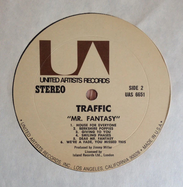 Traffic - Mr. Fantasy (LP, Album, RP, Mon) (Good Plus (G+)) - Image 4