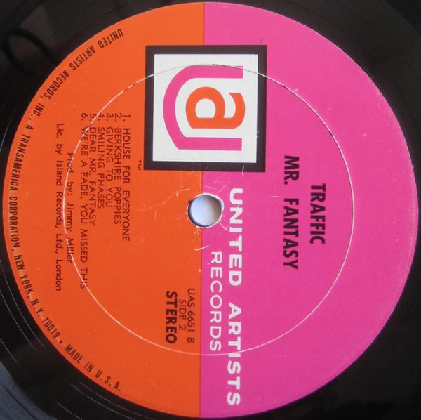 Traffic - Mr. Fantasy (LP, Album) (Very Good Plus (VG+)) - Image 4