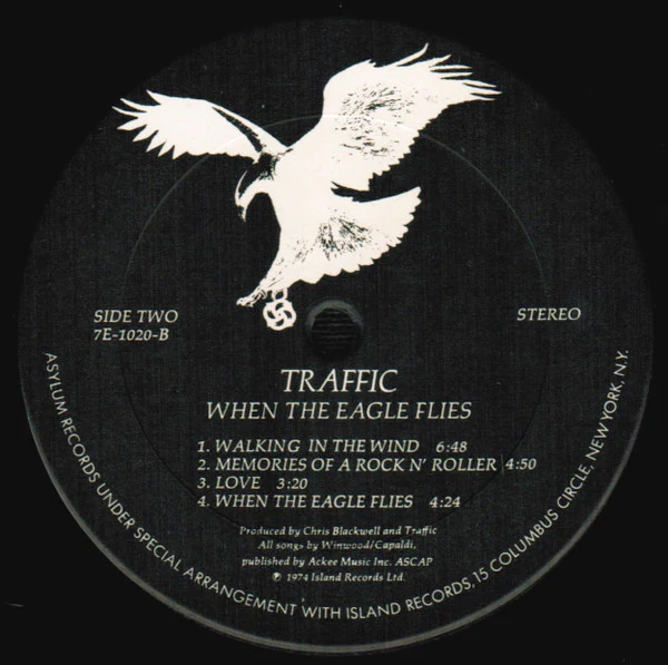 Traffic - When The Eagle Flies (LP, Album, Pit) (Near Mint (NM or M-)) - Image 4