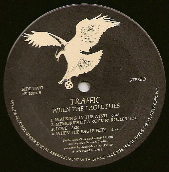 Traffic - When The Eagle Flies (LP, Album, San) (Very Good Plus (VG+)) - Image 4