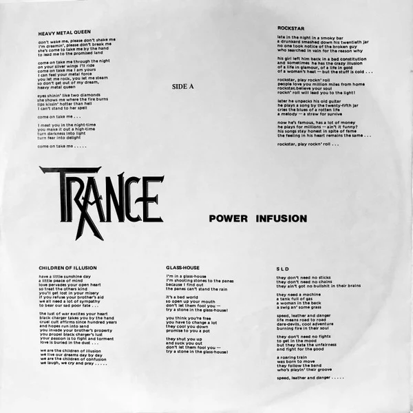 Trance  - Power Infusion (LP, Album) (Very Good Plus (VG+)) - Image 5