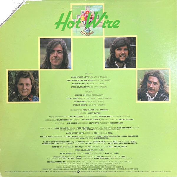 Trapeze - Hot Wire (LP, Album, Promo) (Very Good (VG)) - Image 2
