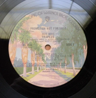 Trapeze - Hot Wire (LP, Album, Promo) (Very Good (VG)) - Image 3