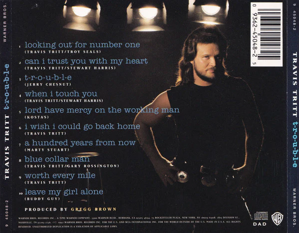 Travis Tritt - T-R-O-U-B-L-E (CD, Album) (Near Mint (NM or M-)) - Image 2