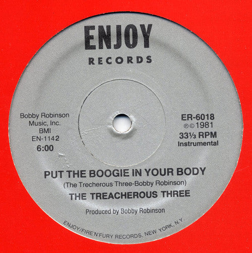 Treacherous Three - Put The Boogie In Your Body (12", Sil) (Very Good (VG)) - Image 2
