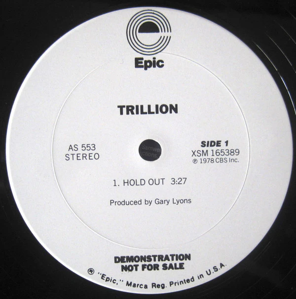 Trillion - Hold Out (12", EP, Promo) (Near Mint (NM or M-))