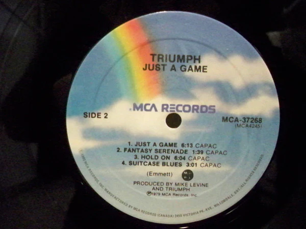 Triumph - Just A Game (LP, Album, RE) (Very Good Plus (VG+)) - Image 3