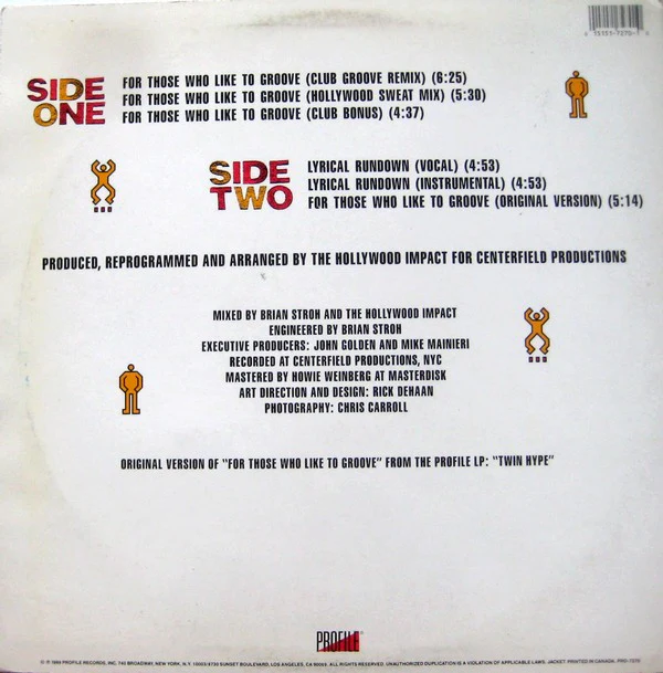 Twin Hype - For Those Who Like To Groove (12", Single) (Very Good Plus (VG+)) - Image 2