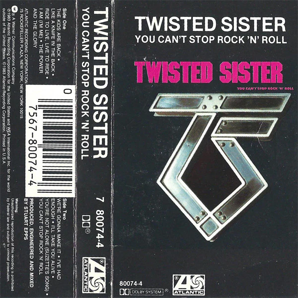 Twisted Sister - You Can't Stop Rock 'N' Roll (Cass, Album) (Very Good (VG))