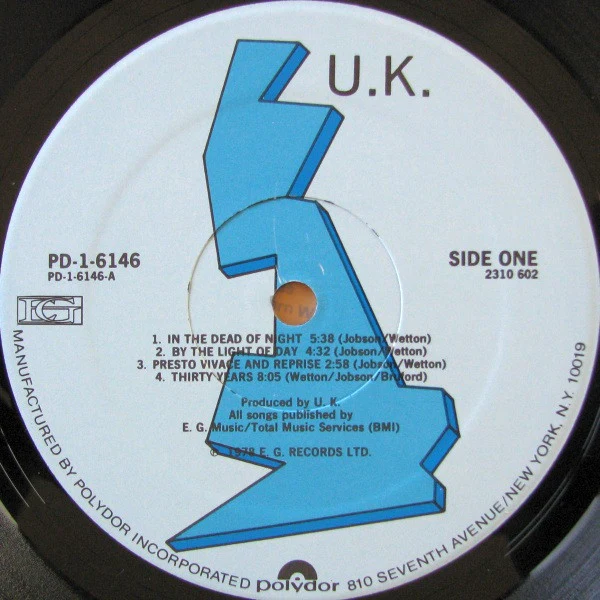 UK - U.K. (LP, Album, Spe) (Near Mint (NM or M-)) - Image 3
