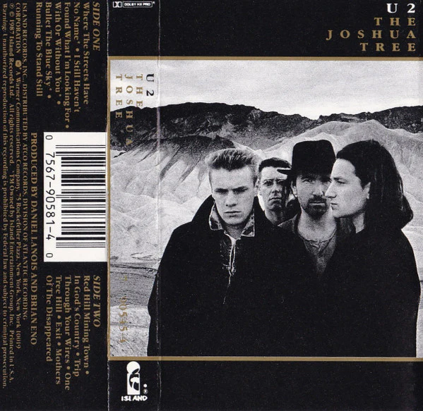 U2 - The Joshua Tree (Cass, Album, SR,) (Near Mint (NM or M-))