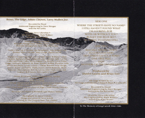 U2 - The Joshua Tree (Cass, Album, SR,) (Near Mint (NM or M-)) - Image 2