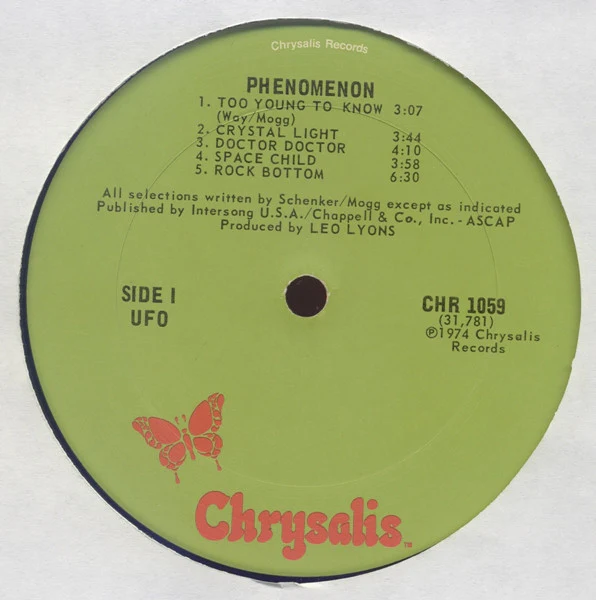 UFO - Phenomenon (LP, Album) (Very Good Plus (VG+)) - Image 3