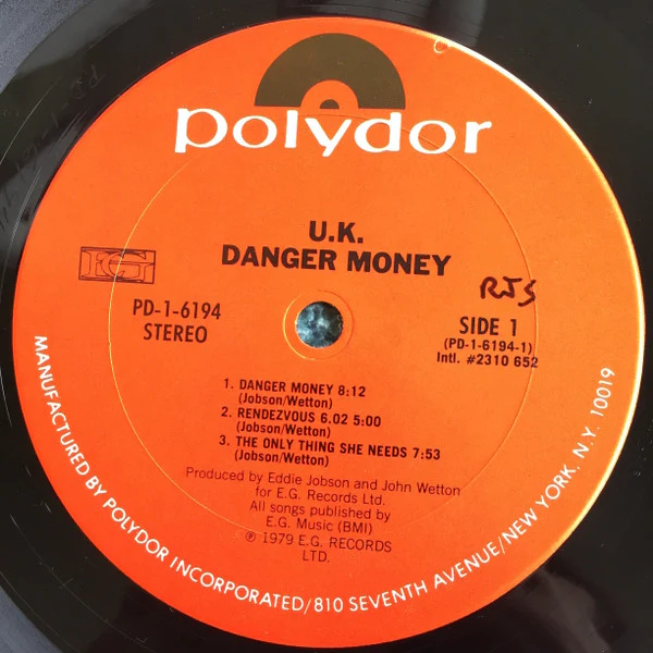 UK  - Danger Money (LP, Album, Pit) (Very Good Plus (VG+)) - Image 5