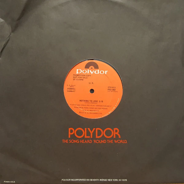 UK - Nothing To Lose (12", Promo) (Very Good Plus (VG+)) - Image 4