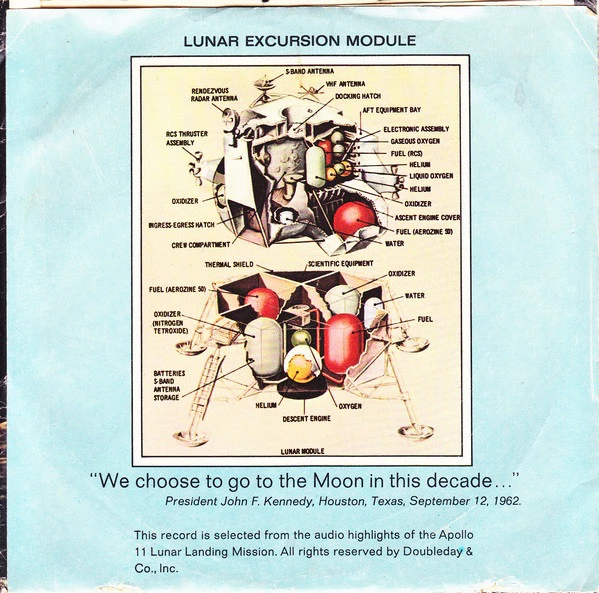 Unknown Artist - Lunar Landing: Man On The Moon (7") (Very Good Plus (VG+)) - Image 2