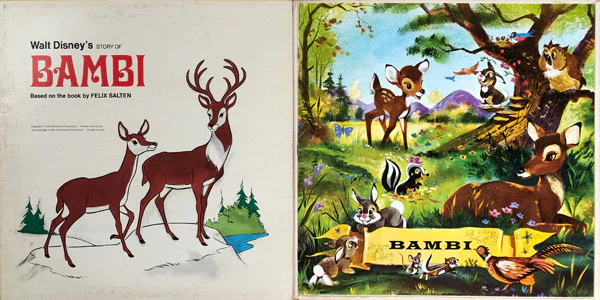 Unknown Artist - Walt Disney's Story And Songs From Bambi (LP) (Very Good Plus (VG+)) - Image 2