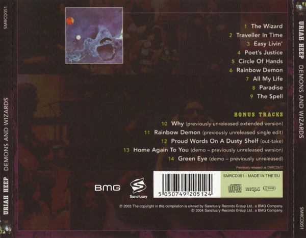 Uriah Heep - Demons And Wizards (CD, Album, Dlx, RE, RM, Exp) (Very Good Plus (VG+)) - Image 2