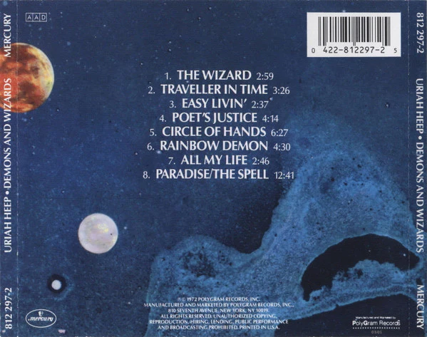 Uriah Heep - Demons And Wizards (CD, Album, RE) (Very Good Plus (VG+)) - Image 2