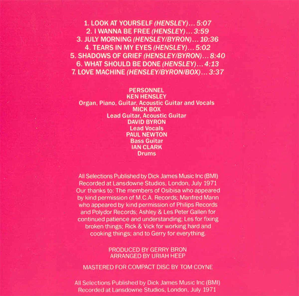 Uriah Heep - Look At Yourself (CD, Album, RE) (Very Good Plus (VG+)) - Image 5