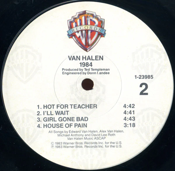 Van Halen - 1984 (LP, Album, Win) (Very Good Plus (VG+)) - Image 4