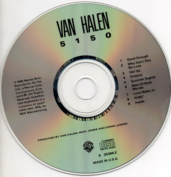 Van Halen - 5150 (CD, Album, RE, RP) (Very Good Plus (VG+)) - Image 3