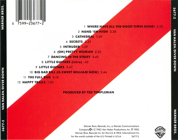 Van Halen - Diver Down (CD, Album, RE) (Very Good Plus (VG+)) - Image 2