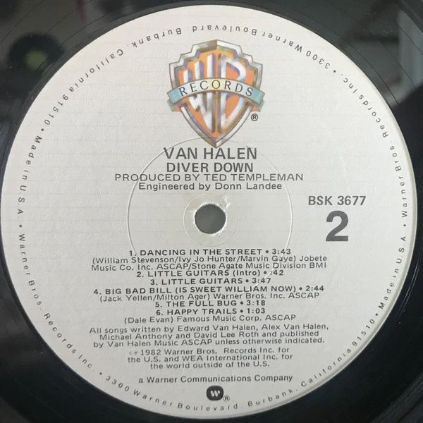 Van Halen - Diver Down (LP, Album, Win) (Very Good Plus (VG+)) - Image 4