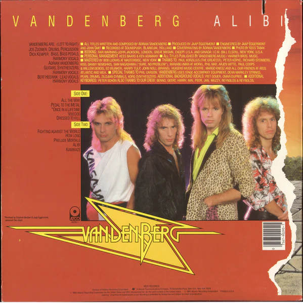 Vandenberg - Alibi (LP, Album, Spe) (Very Good Plus (VG+)) - Image 2