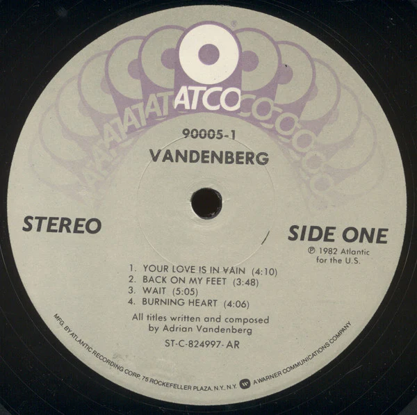 Vandenberg - Vandenberg (LP, Album, All) (Very Good Plus (VG+)) - Image 3