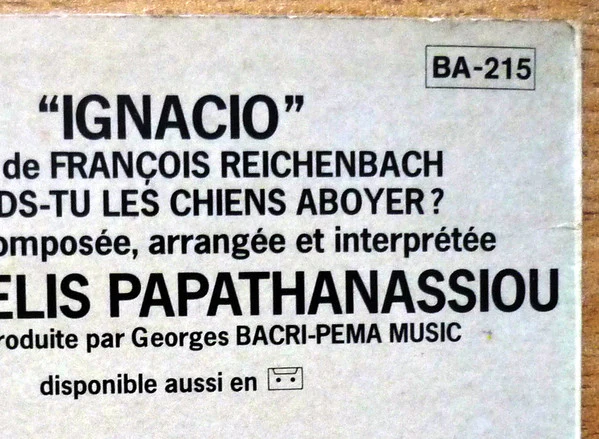 Evangelos Papathanassiou - Ignacio (LP, Album, RP) (Near Mint (NM or M-)) - Image 5