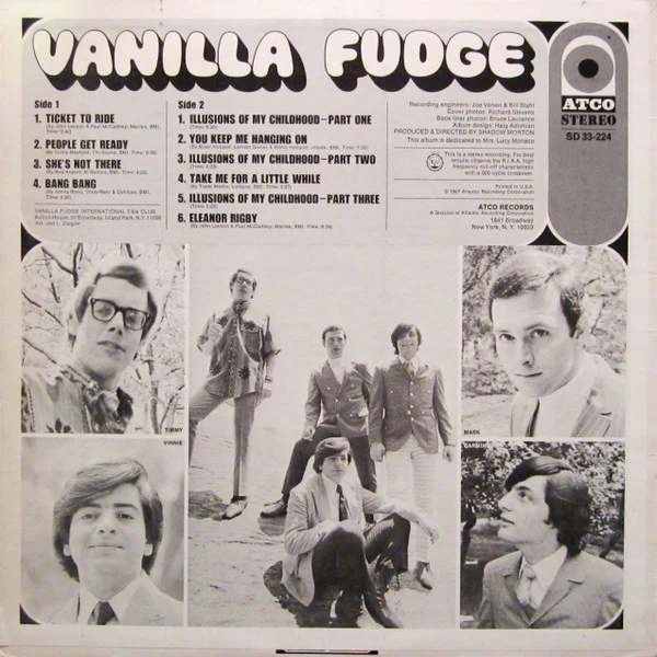 Vanilla Fudge - Vanilla Fudge (LP, Album, RE) (Very Good Plus (VG+)) - Image 2