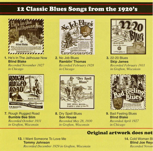 Various - 15 Classic Blues Songs From The 1920's: Vol. 1 (CD, Comp, RM) (Near Mint (NM or M-)) - Image 2