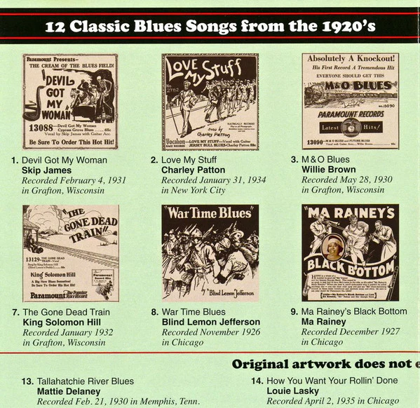 Various - 16 Classic Blues Songs From The 1920's: Vol. 3 (CD, Comp, RM) (Near Mint (NM or M-)) - Image 2