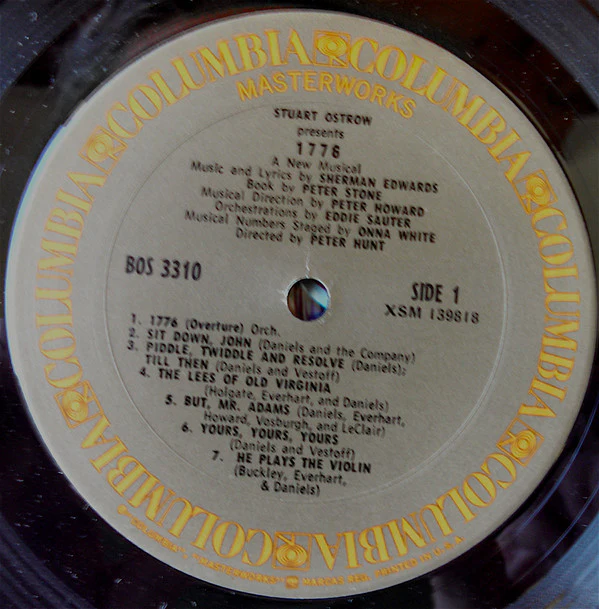 Various - 1776 (A New Musical) (LP, Album) (Very Good Plus (VG+)) - Image 2