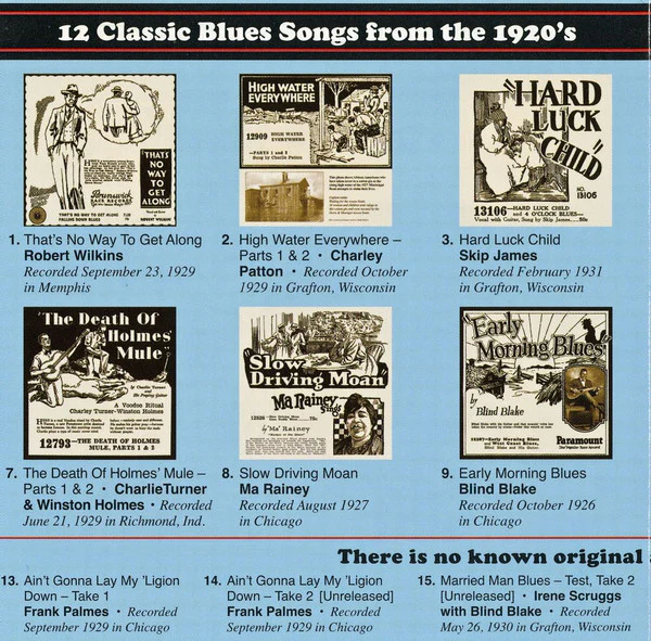 Various - 18 Classic Blues Songs From The 1920's: Vol. 7 (CD, Comp, RM) (Near Mint (NM or M-)) - Image 2