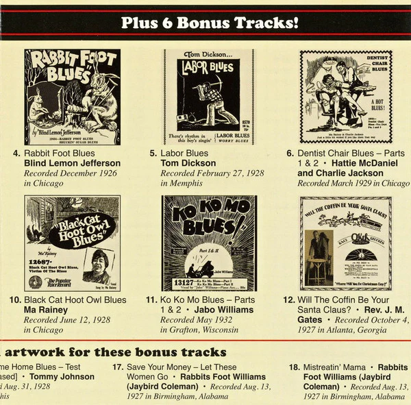 Various - 18 Classic Blues Songs From The 1920's: Vol. 8 (CD, Comp, RM) (Near Mint (NM or M-)) - Image 3