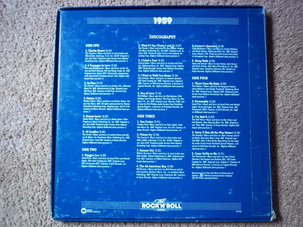 Various - 1959 (2xLP, Comp, Mono, RM, Mon) (Very Good (VG)) - Image 2