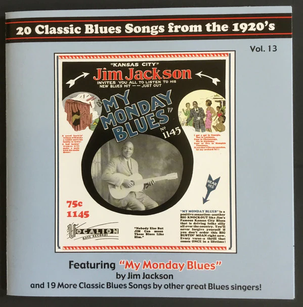 Various - 20 Classic Blues Songs From The 1920's: Vol. 13 (CD, Comp, RM) (Near Mint (NM or M-)) - Image 5