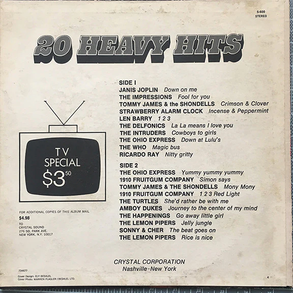 Various - 20 Heavy Hits (LP, Comp, Red) (Very Good Plus (VG+)) - Image 2