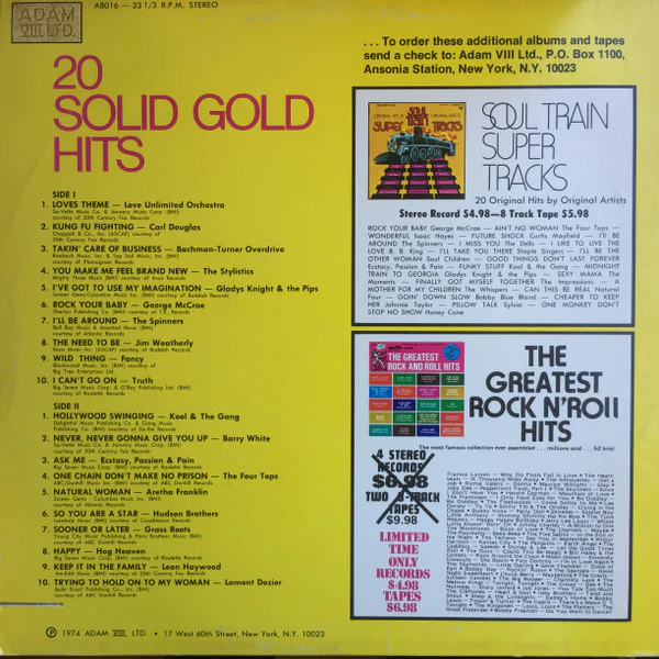 Various - 20 Solid Gold Hits (LP, Comp, Red) (Near Mint (NM or M-)) - Image 2
