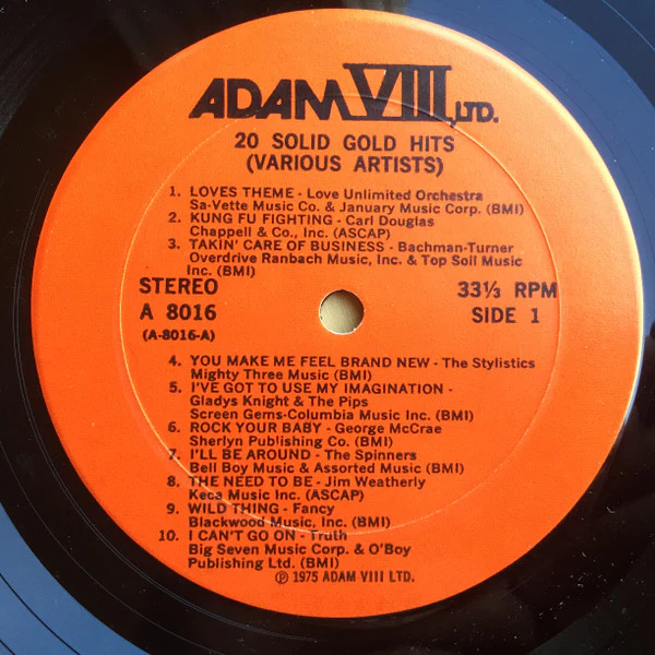 Various - 20 Solid Gold Hits (LP, Comp, Red) (Near Mint (NM or M-)) - Image 3