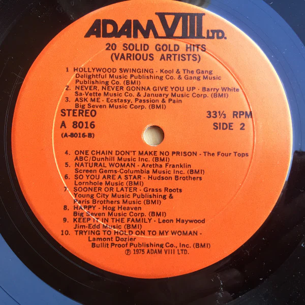 Various - 20 Solid Gold Hits (LP, Comp, Red) (Near Mint (NM or M-)) - Image 4