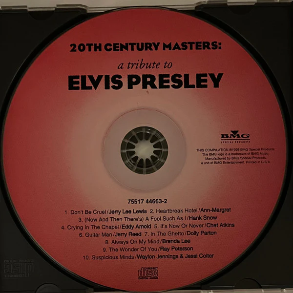 Various - 20th Century Masters: A Tribute To Elvis Presley (CD, Comp) (Near Mint (NM or M-)) - Image 3