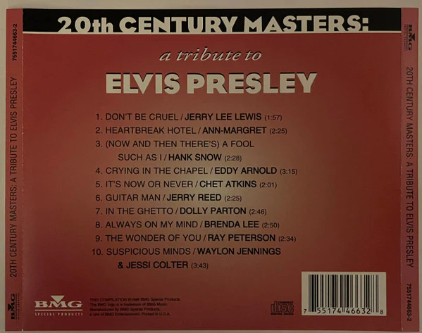 Various - 20th Century Masters: A Tribute To Elvis Presley (CD, Comp) (Near Mint (NM or M-)) - Image 4